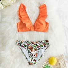 Load image into Gallery viewer, Ruffled High Waisted Bikini Set