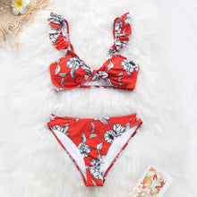 Load image into Gallery viewer, Floral Ruffled Bikini Set