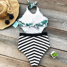 Load image into Gallery viewer, Green Leaf One-piece Swimsuit