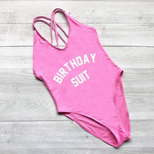 Load image into Gallery viewer, BIRTHDAY One Piece Swimsuit