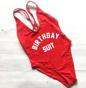 BIRTHDAY One Piece Swimsuit