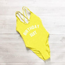 Load image into Gallery viewer, BIRTHDAY One Piece Swimsuit