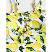 Load image into Gallery viewer, Lemon Print One Piece Swimsuit