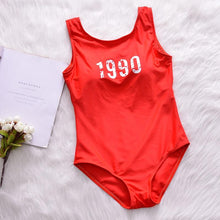 Load image into Gallery viewer, &quot;1990&quot; Red Swimsuit