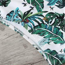 Load image into Gallery viewer, Tropical Print Bandeau Two Piece Bikini Set