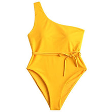 Load image into Gallery viewer, One Shoulder  Swimsuit