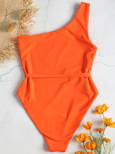 Load image into Gallery viewer, One Shoulder  Swimsuit