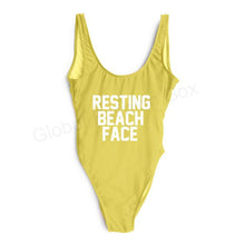 Load image into Gallery viewer, RESTING BEACH FACE Swimsuit