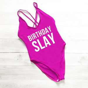 BIRTHDAY SLAY Swimsuit