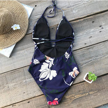 Load image into Gallery viewer, Moody Hues Flora Print One-piece Swimsuit