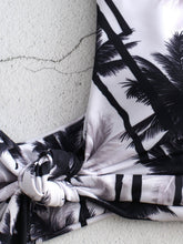 Load image into Gallery viewer, Front Knot Coconut Trees Two Piece Bikini Set