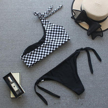 Load image into Gallery viewer, One Shoulder Two Piece Bikini Set