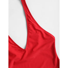 Load image into Gallery viewer, Red One Piece Swimsuit