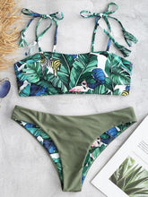 Load image into Gallery viewer, Palm Leaf Two Piece Bikini Set