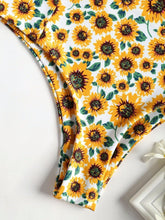 Load image into Gallery viewer, Sunflower High Waist Knot Front Two Piece Bikini Set