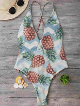 Load image into Gallery viewer, Pineapple One Piece Swimsuit