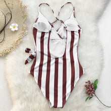 Load image into Gallery viewer, Striped Swimsuit