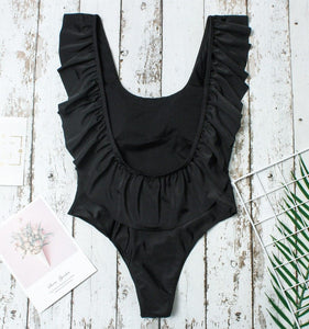 Flower Strap One Piece Swimsuit