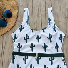 Load image into Gallery viewer, Cactus Print One Piece Swimsuit