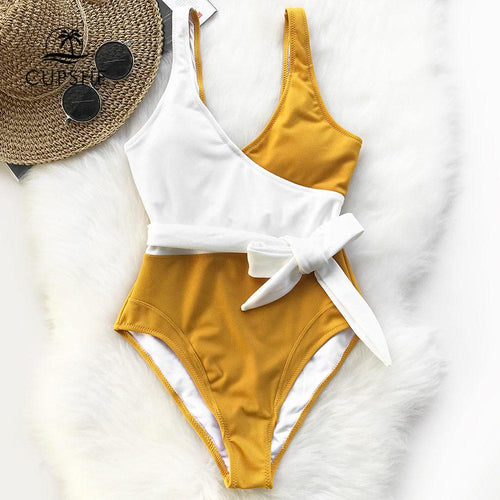 Glamorous Colorblock One Piece Swimsuit