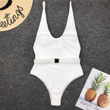 Load image into Gallery viewer, White One Piece Swimsuit