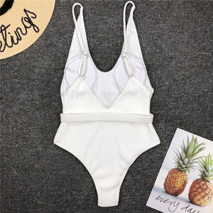 White One Piece Swimsuit