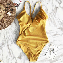 Load image into Gallery viewer, Glamorous Ruffle One - Piece Swimsuit