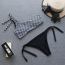 Load image into Gallery viewer, One Shoulder Two Piece Bikini Set