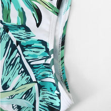 Load image into Gallery viewer, Green Tropical Palm Leaf Swimsuit