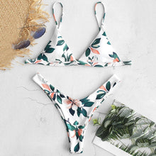 Load image into Gallery viewer, Flower Print Two Piece Bikini Set