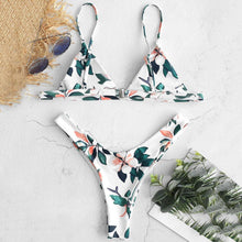 Load image into Gallery viewer, Flower Print Two Piece Bikini Set