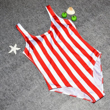 Load image into Gallery viewer, One Piece Striped Swimsuit