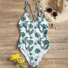 Load image into Gallery viewer, One Piece Leaf Swimsuit