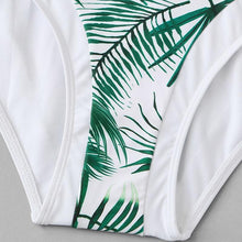 Load image into Gallery viewer, Leaf Print Cut Out One Piece Swimsuit