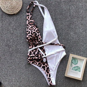 Leopard patchwork Swimsuit