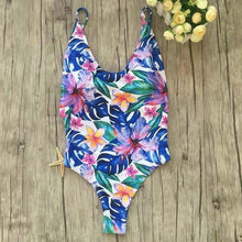 Load image into Gallery viewer, Floral Print Swimsuit