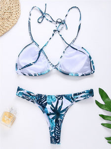 Tropical Two Piece Bikini Set