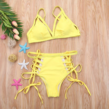 Load image into Gallery viewer, Side Straps Two Pieces Bikini Set