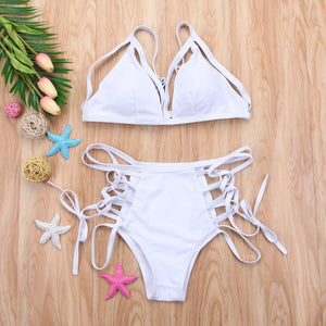 Side Straps Two Pieces Bikini Set