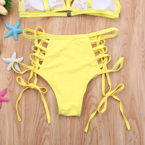 Side Straps Two Pieces Bikini Set