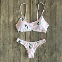 Load image into Gallery viewer, Pink Avocado Two Piece Bikini