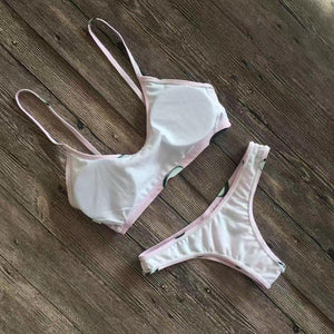 Pink Avocado Two Piece Bikini