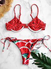 Load image into Gallery viewer, Watermelon Two Piece Bikini Set