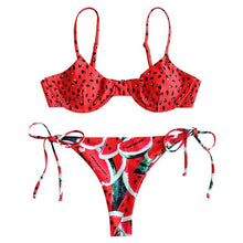 Load image into Gallery viewer, Watermelon Two Piece Bikini Set