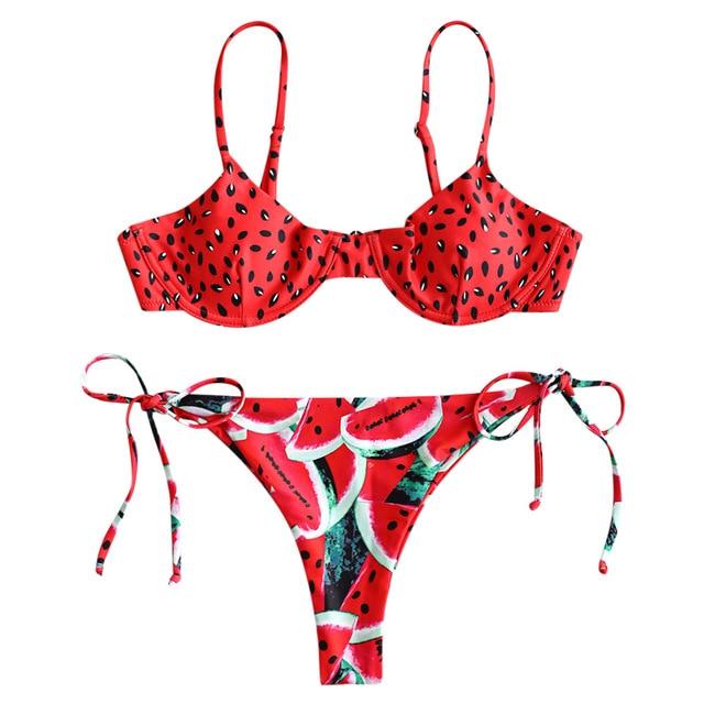 Watermelon Two Piece Bikini Set